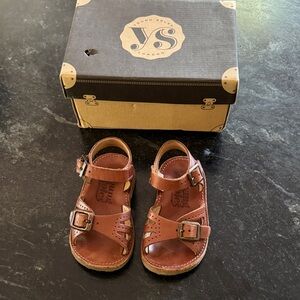 Young Soles | Tan Leather Kids Sandals size 22